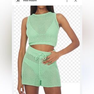 WeWoreWhat Crochet Coverup SET